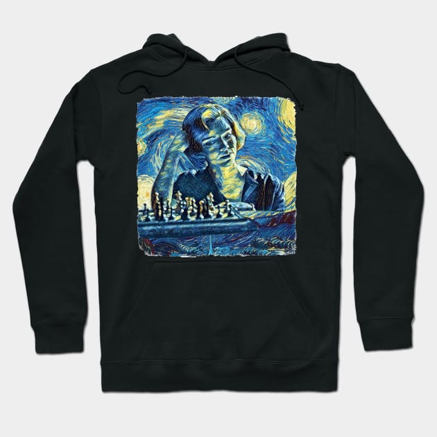 The Queen's Gambit Van Gogh Style Hoodie by todos